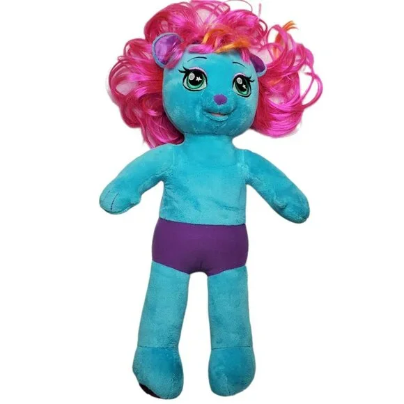 Build A Bear Honey Girl Viv Guitar Cat Kitten Blue Plush Rockstar Outfit HG 22" - Picture 7 of 12